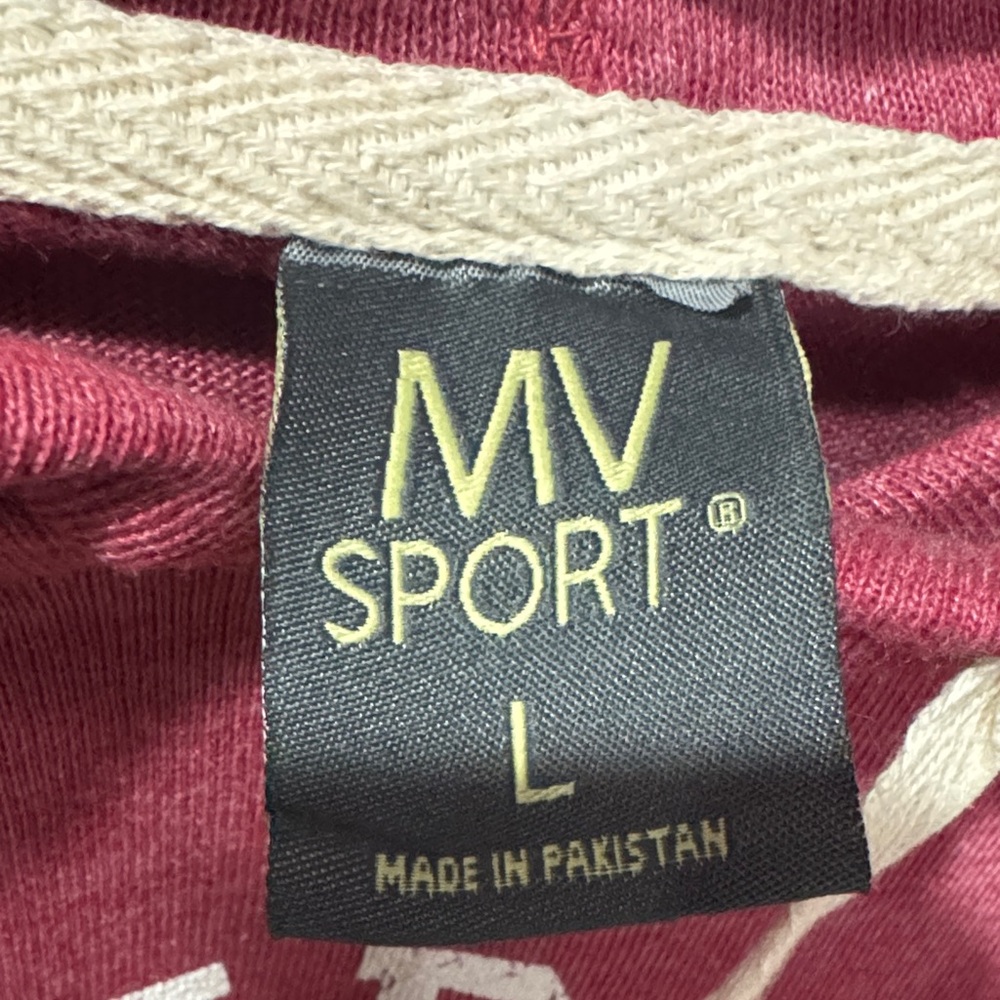MV Sport Burgundy Sweatshirt - Picture 2 of 3